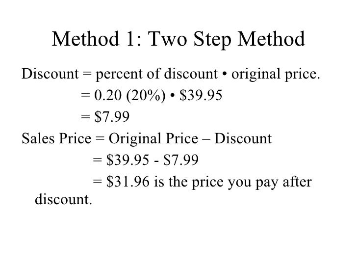 Mark Up And Discount