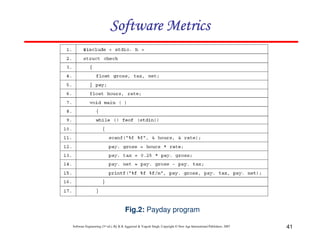 Chapter 6 software metrics | PDF