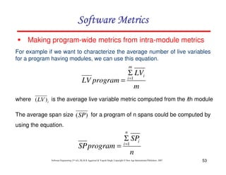 Chapter 6 software metrics | PDF