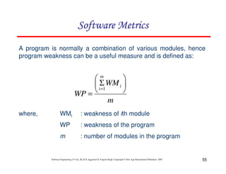 Chapter 6 software metrics | PDF