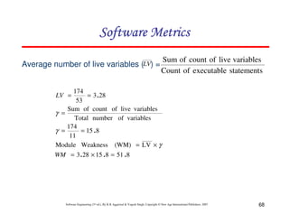 Chapter 6 software metrics | PDF
