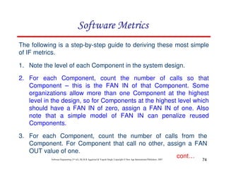 Chapter 6 software metrics | PDF