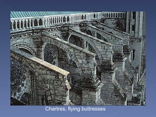 Chartres, flying buttresses 