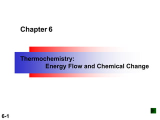 Copyright ©The McGraw-Hill Companies, Inc. Permission required for reproduction or display.
6-1
Chapter 6
Thermochemistry:
Energy Flow and Chemical Change
 
