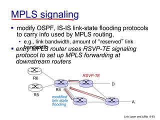 Signaling Router Chapter 6 - Computer Networking a top-down Approach 7th | PPT