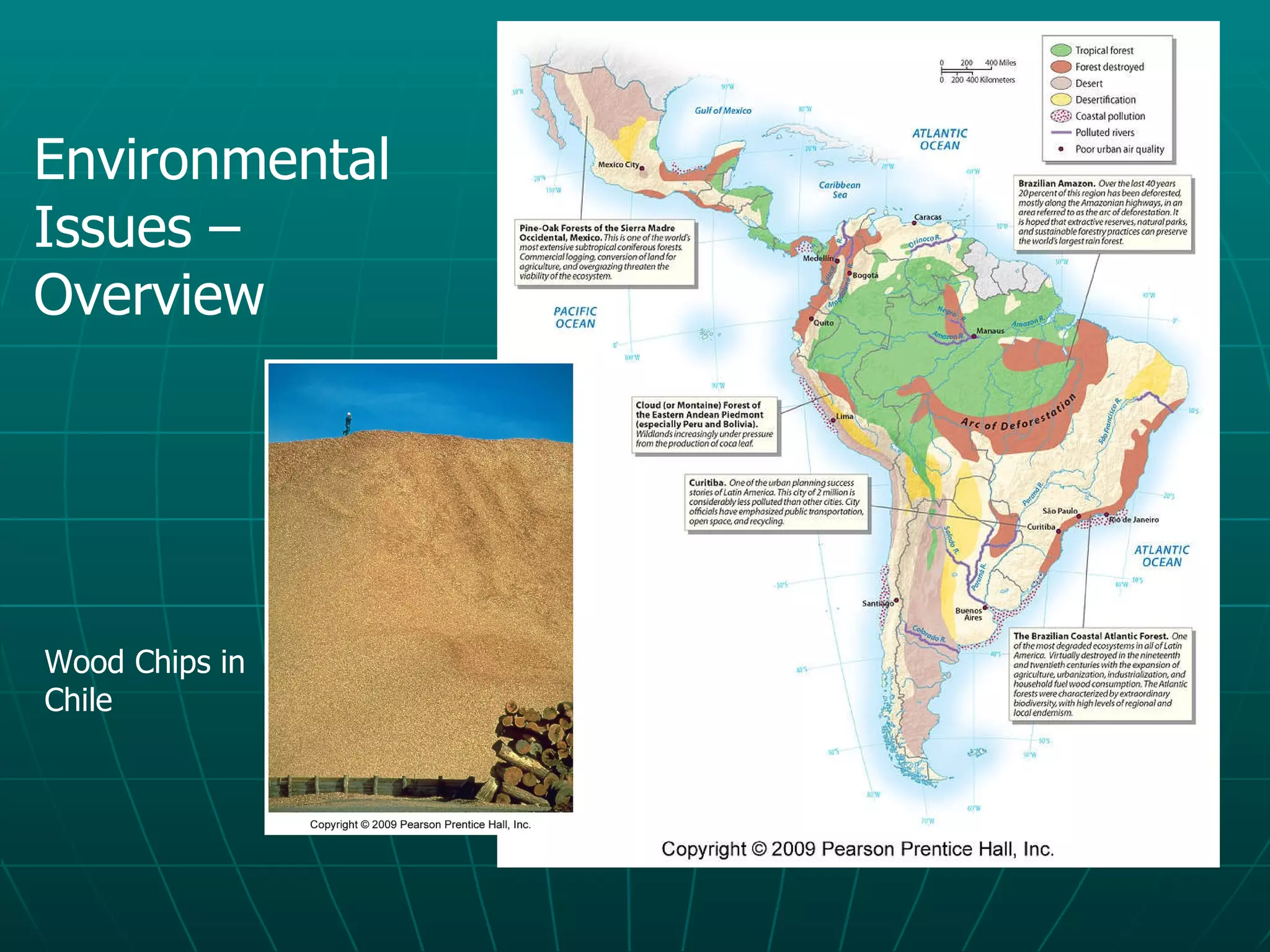 Environmental  Issues –  Overview Figure 4.3 Wood Chips in Chile 