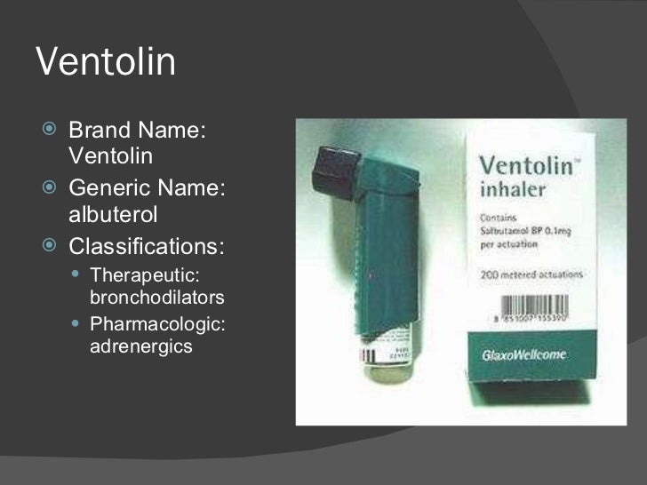 Albuterol Generic Brand