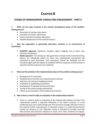 Chapter 7 Management Concultancy by Cabrera | DOCX