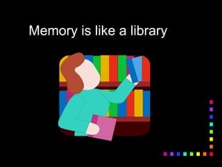 Memory is like a library
 