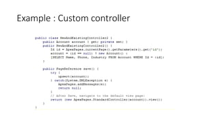 Custom Controllers and Controller Extensions | PPTX