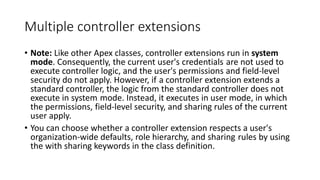 Custom Controllers and Controller Extensions | PPTX
