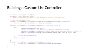 Custom Controllers and Controller Extensions | PPTX