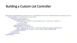 Custom Controllers and Controller Extensions | PPTX