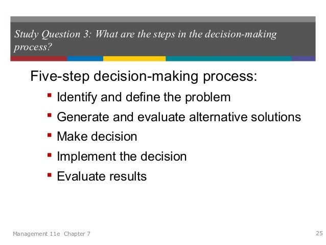 decision making process steps