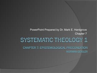 PowerPoint Prepared by Dr. Mark E. Hardgrove
Chapter 7
 