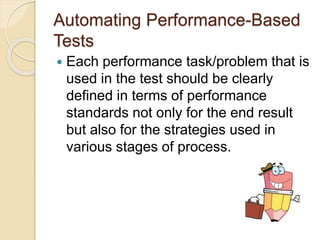  A user need not always end up
accomplishing the task; hence it is
important milestones that the test
taker reaches while...