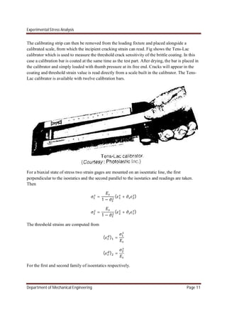 experimental stress analysis-Chapter 7 | PDF