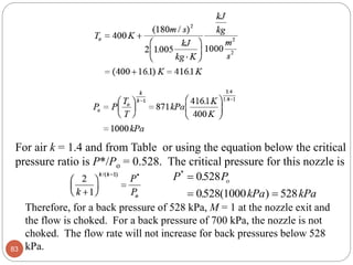 Fluid Mechanics Chapter 7. Compressible flow | PDF