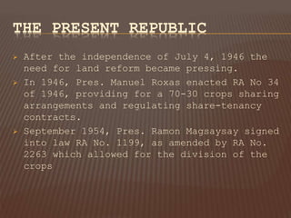 The Agrarian Reform Program of the Philippines | PPTX