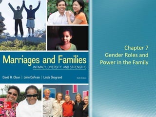 Chapter 7
Gender Roles and
Power in the Family
 