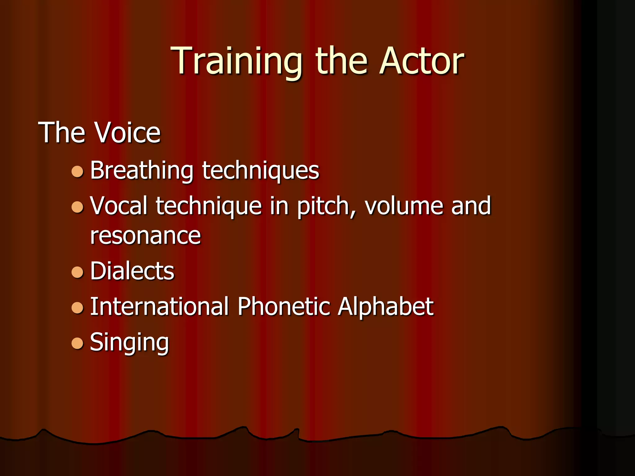 DRAM 1310 Chapter 7: Acting | PPT