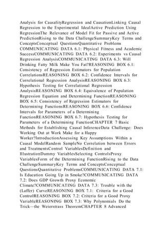 Chapter 7. Basic Methods for Establishing Causal Inference (Text