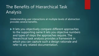 HIERARCHICAL TASK ANALYSIS CHAPTER 7.pptx