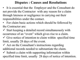 Construction management contract management dispute | PPT