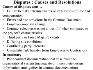 Construction management contract management dispute | PPT