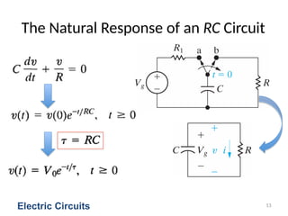 First Order Rl And Rc Circuits Chapter7 response of first order rl and rc circuit.pptx