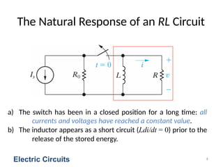 First Order Rl And Rc Circuits Chapter7 response of first order rl and rc circuit.pptx