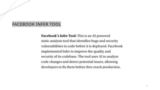 26
FACEBOOK INFER TOOL
 