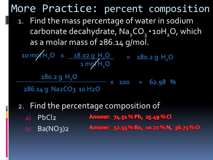 Chapter 7.3 : Using Chemical Formulas