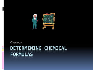 Determining chemical formulas Chapter 7.4 
