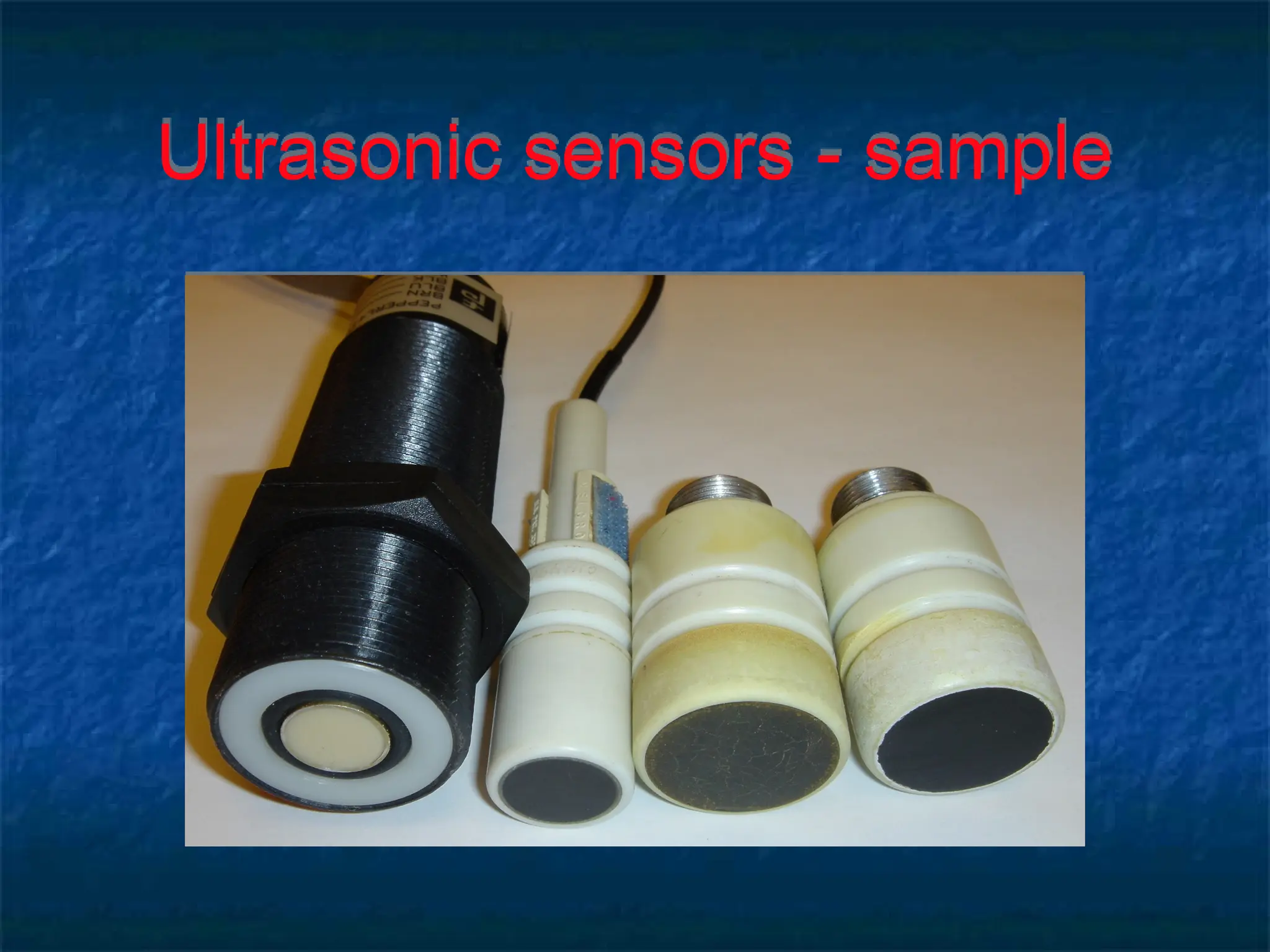 Ultrasonic sensors - sample
 