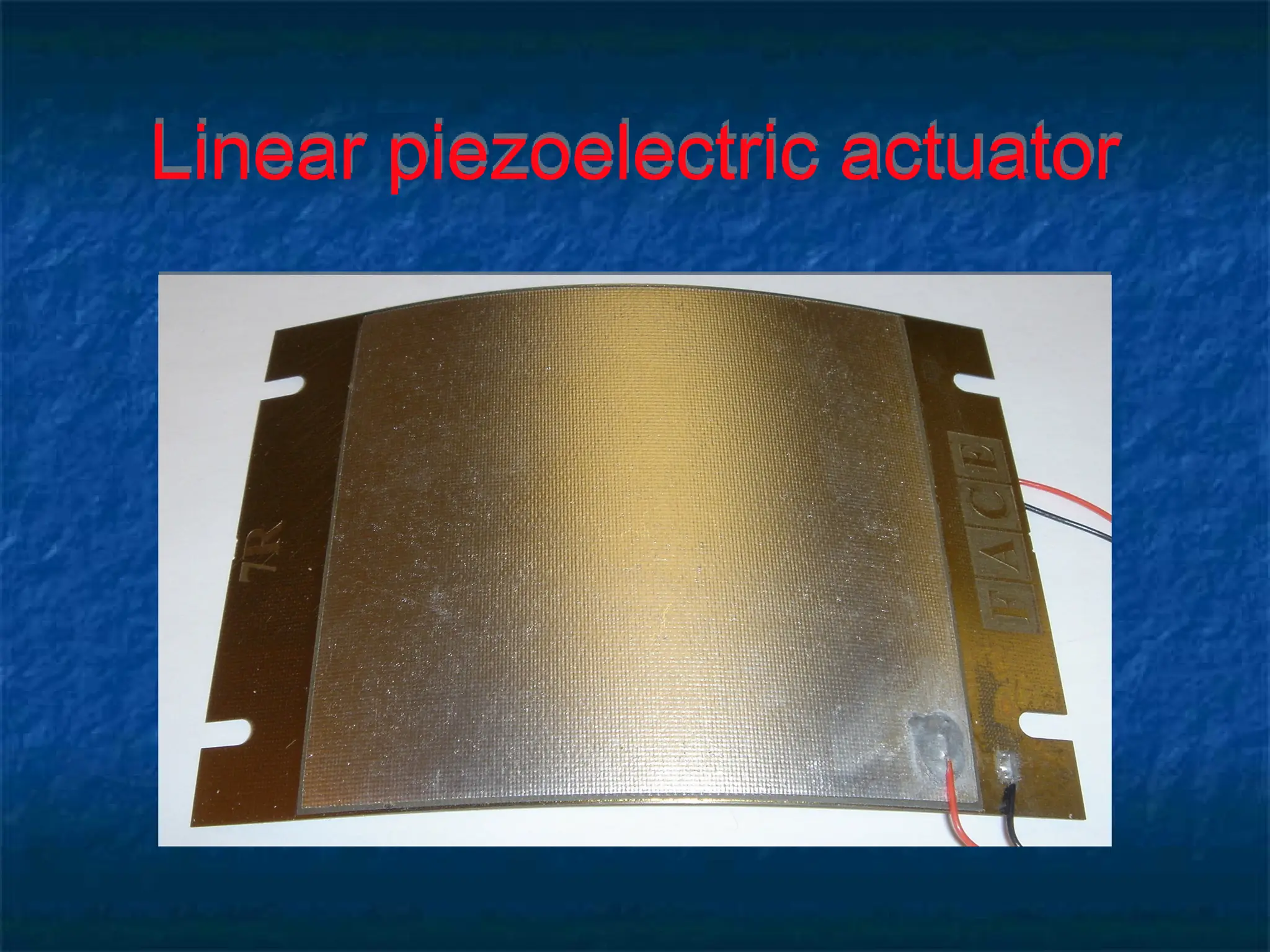 Linear piezoelectric actuator
 