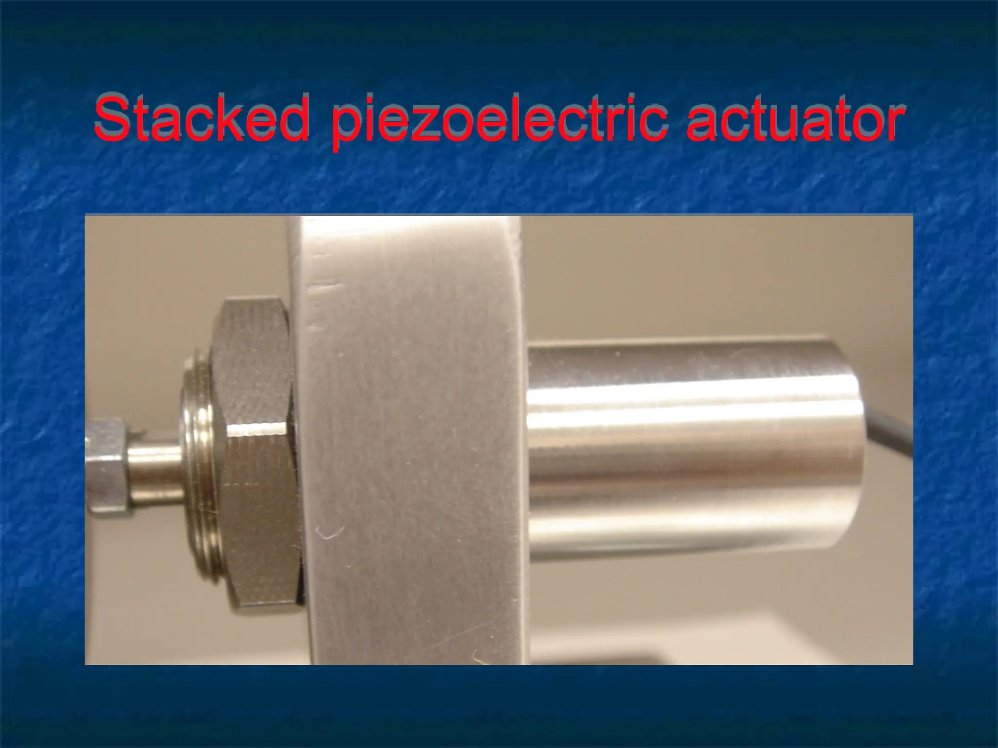 Stacked piezoelectric actuator
 