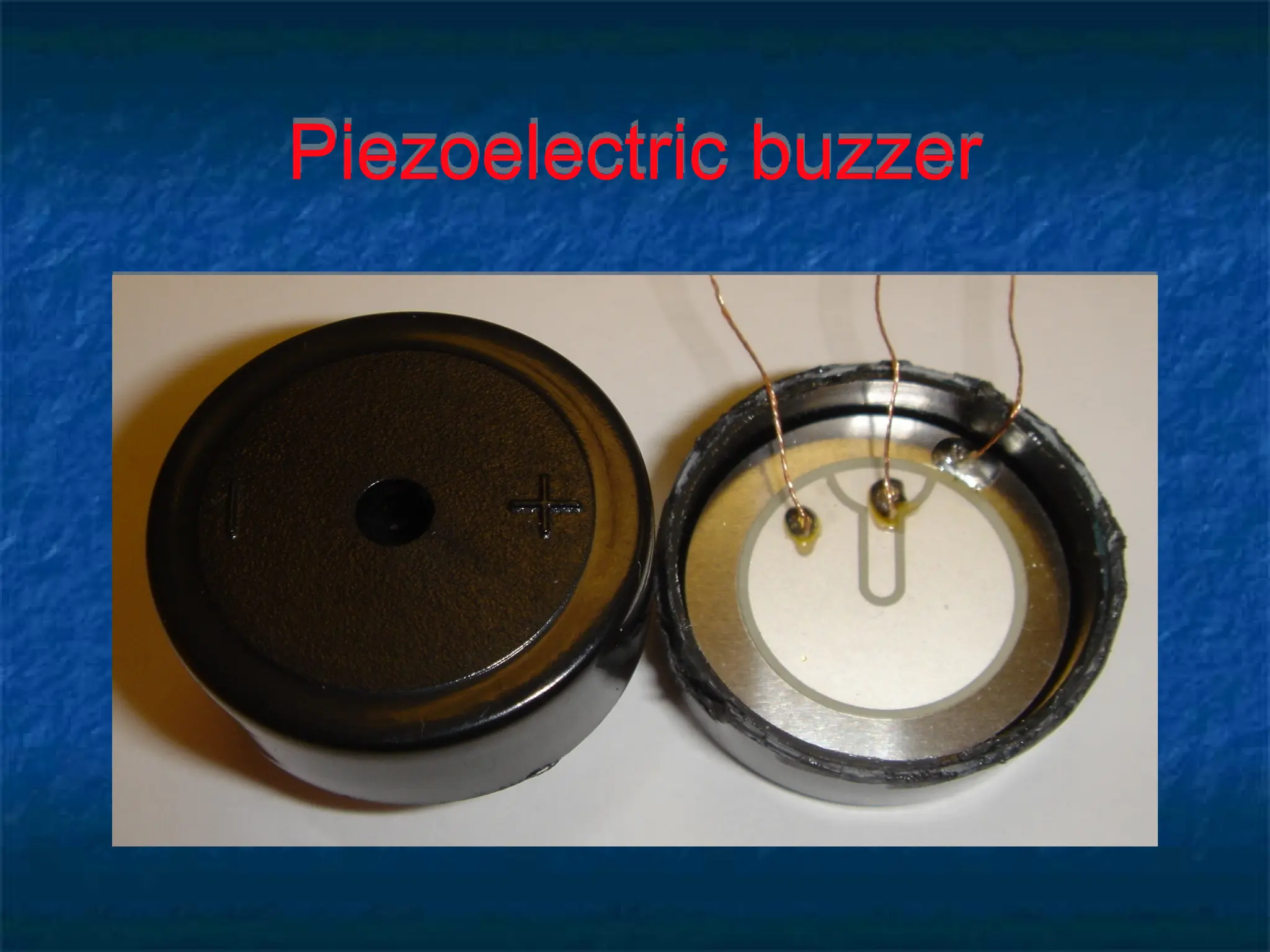 Piezoelectric buzzer
 