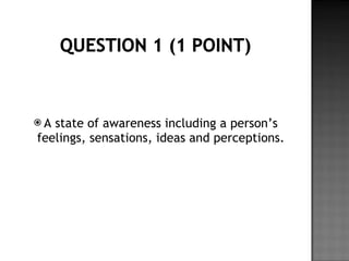 Chapter 7 altered states of consciousness review | PPT
