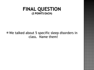 Chapter 7 altered states of consciousness review | PPT