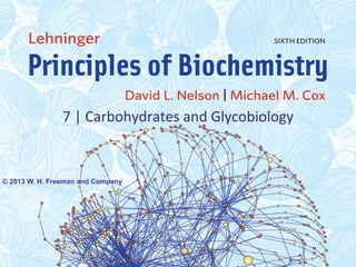 7	
  |	
  Carbohydrates	
  and	
  Glycobiology	
  
© 2013 W. H. Freeman and Company
 