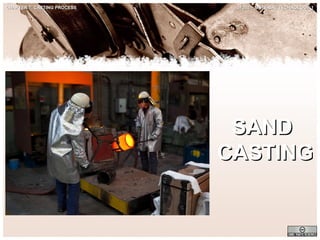 CHAPTER 7: CASTING PROCESS

JF302 – MATERIAL TECHNOLOGY 1

SAND
CASTING

 