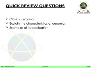 Ceramics os the engiennering materials stable | PPTX