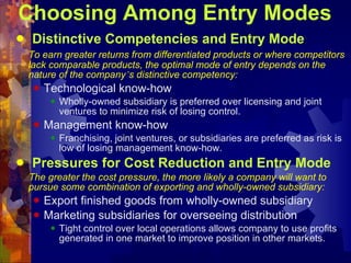 Chapter 7 competing in foreign markets | PPT