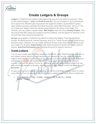 Chapter 7- Creation of Ledger.pdf use full | PDF