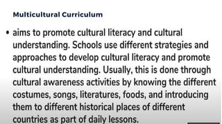 Multicultural Curriculum
 