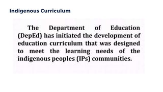 Indigenous Curriculum
 