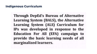 Indigenous Curriculum
 