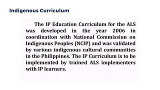 Indigenous Curriculum
 