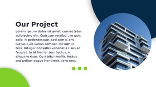 Our Project
Lorem ipsum dolor sit amet, consectetur
adipiscing elit. Quisque vestibulum quis
odio in pellentesque. Sed sem diam,
luctus quis varius semper, dictum id
felis. Integer convallis venenatis risus ac
feugiat. In id fermentum lectus, a
aliquam risus. Curabitur mollis, lectus
sed pellentesque hendrerit, sem eros.
 